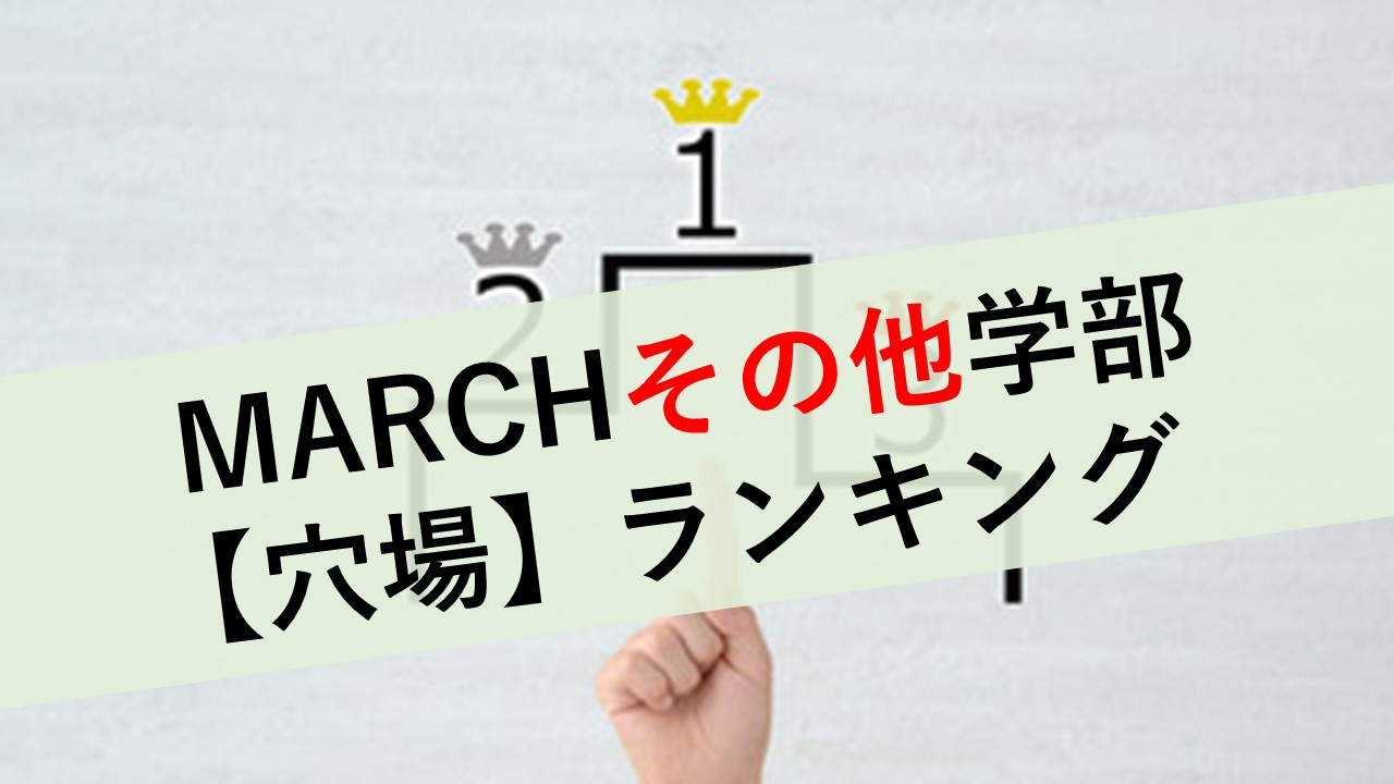 MARCHその他学部ランキング